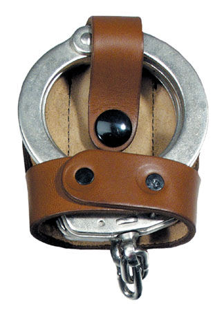 Perfect Fit Bikini Handcuff Case w/ Belt Slide or Belt Clip, Brown Leather Shown
